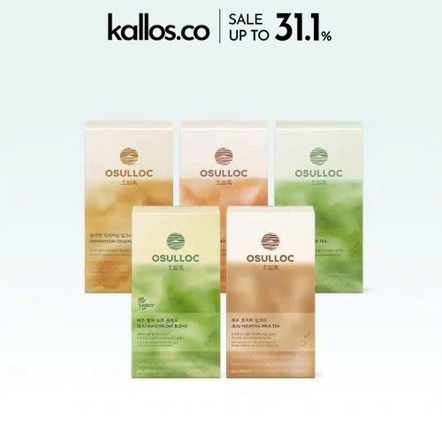Trà Sữa Hàn Quốc OSULLOC Jeju Matcha, Earl Grey, Samdayeon, Matcha Oat Blend, Hojicha Milk Tea - Kal