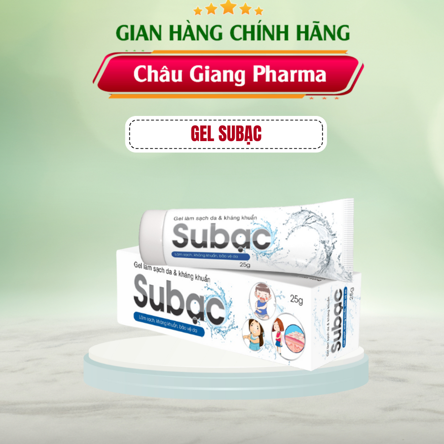 Gel Làm Sạch Và Sát Khuẩn Da Subạc - Dược phẩm Á Âu - Tuýp 25g