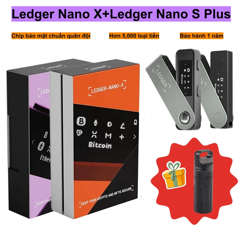Ví lạnh Ledger Nano X Ledger Nano S Plus Chính Hãng Pháp Bảo mật tài sản số Chống hacker