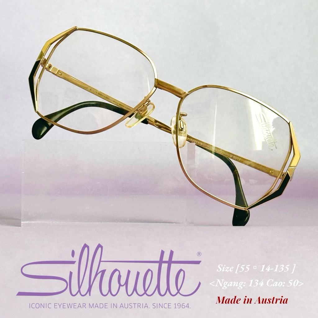 Kính gọng hiệu SILHOUTTE V6017 Austria Made Sz134
