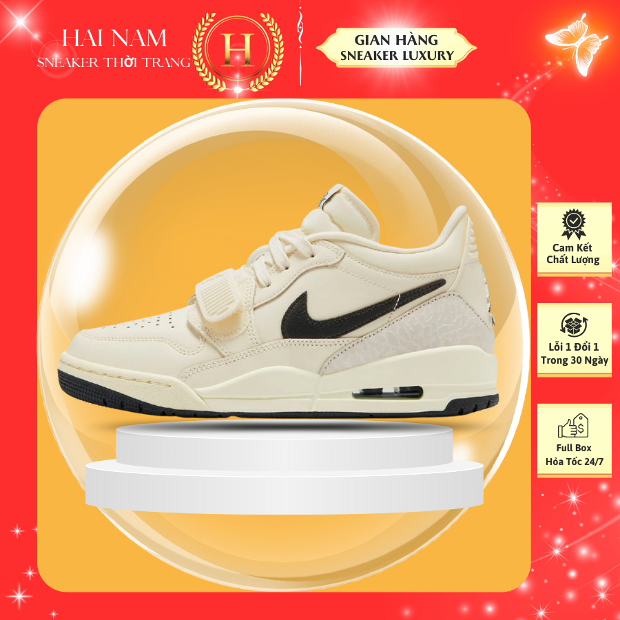 Giày Air Jordan Legacy 312 Low 'Coconut Black' Tặng Box bảo vệ