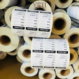 Tem dán nhà thuốc - chia liều dùng in sẵn cuộn 1000 tem, 2000 tem, 500 tem nhiều màu