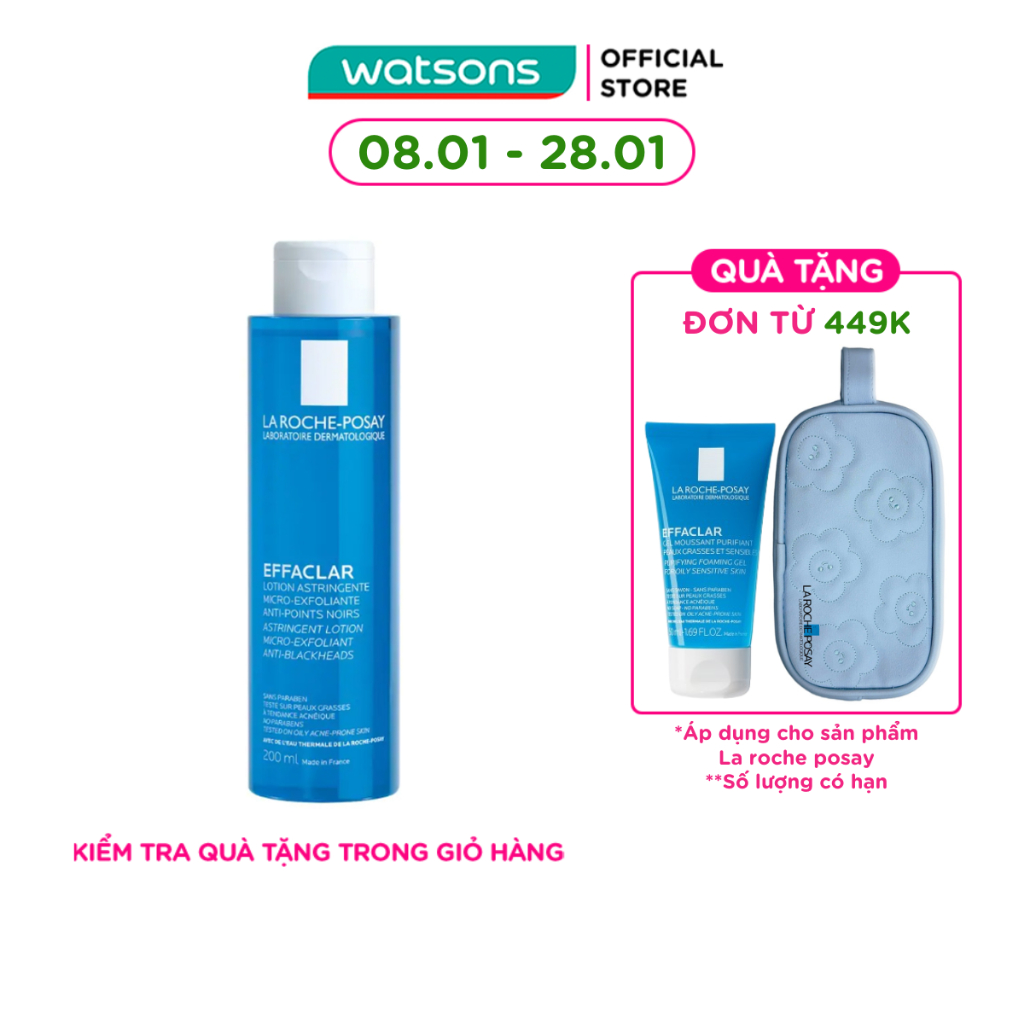 Nước Cân Bằng La Roche-Posay Effaclar 200ml