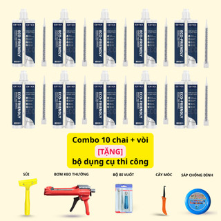 COMBO 10 CHAI KEO CHÀ RON CETEX  [Keo dán Epoxy đa năng, dùng dán gạch ốp tường, trám khe, mạch gạch nhãn hiệu Cetex]
