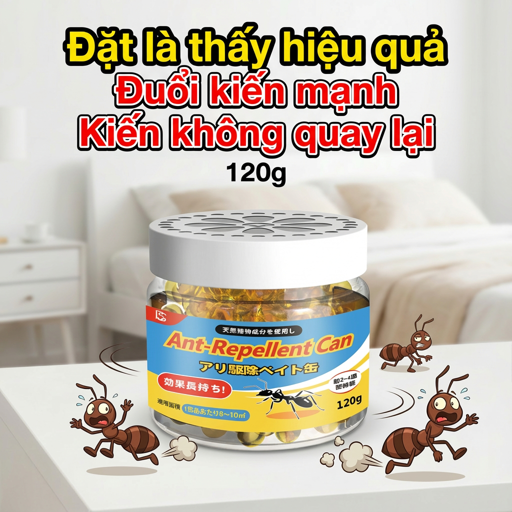 Công nghệ mới nhất Gel Đuổi kiến Chiết xuất từ thực vật, an toàn cho người và thú cưng