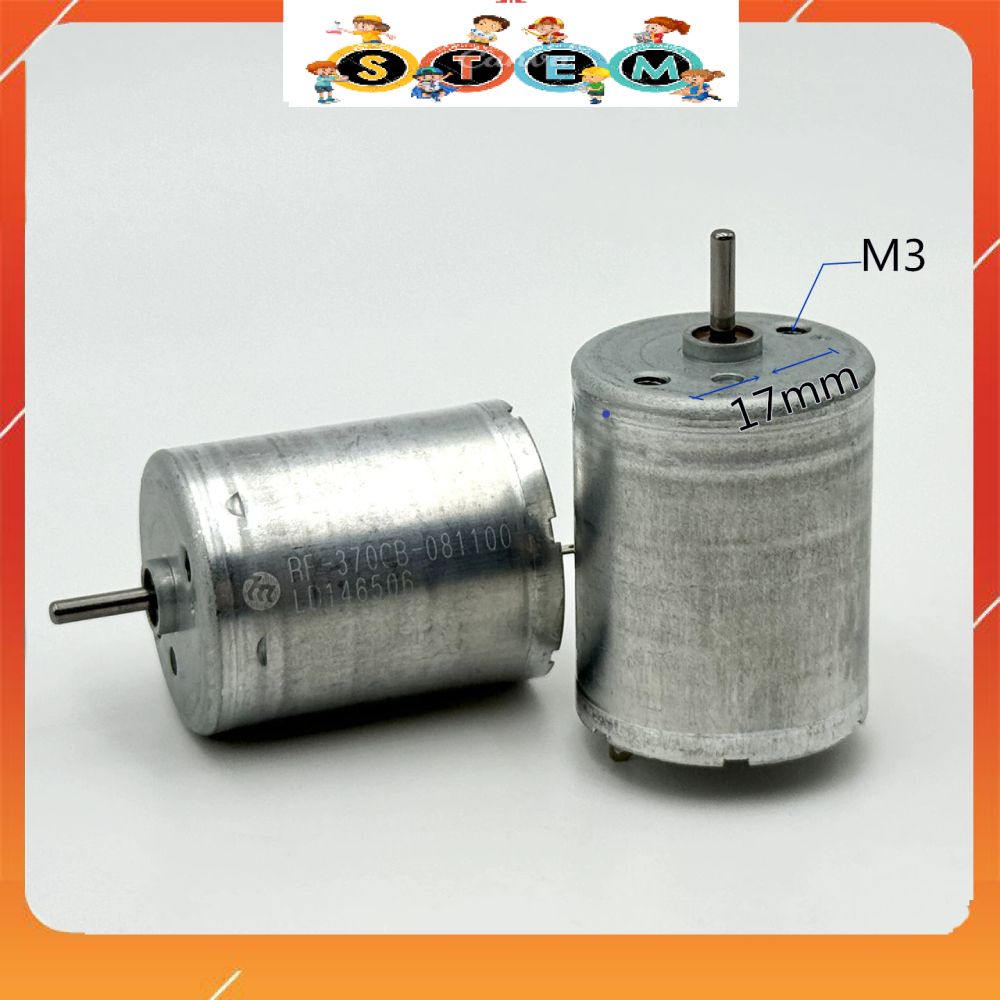 [Stem A-Z][S9] Động Cơ 370 DC 6V-24V (950 – 3750 Vòng/Phút), Động Cơ Phát Điện Sáng Led Siêu Khỏe