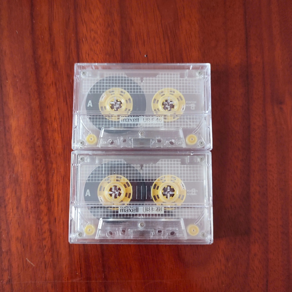 Set 02 băng cassette Maxell UR-F46 - USED