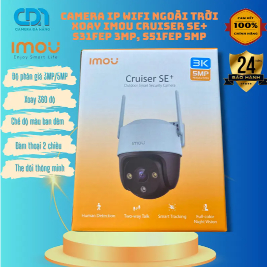 Camera Wifi Ngoài Trời Imou S31fep, S51fep Có Màu Ban Đêm, Xoay 360 Độ Đàm Thoại 2 Chiều