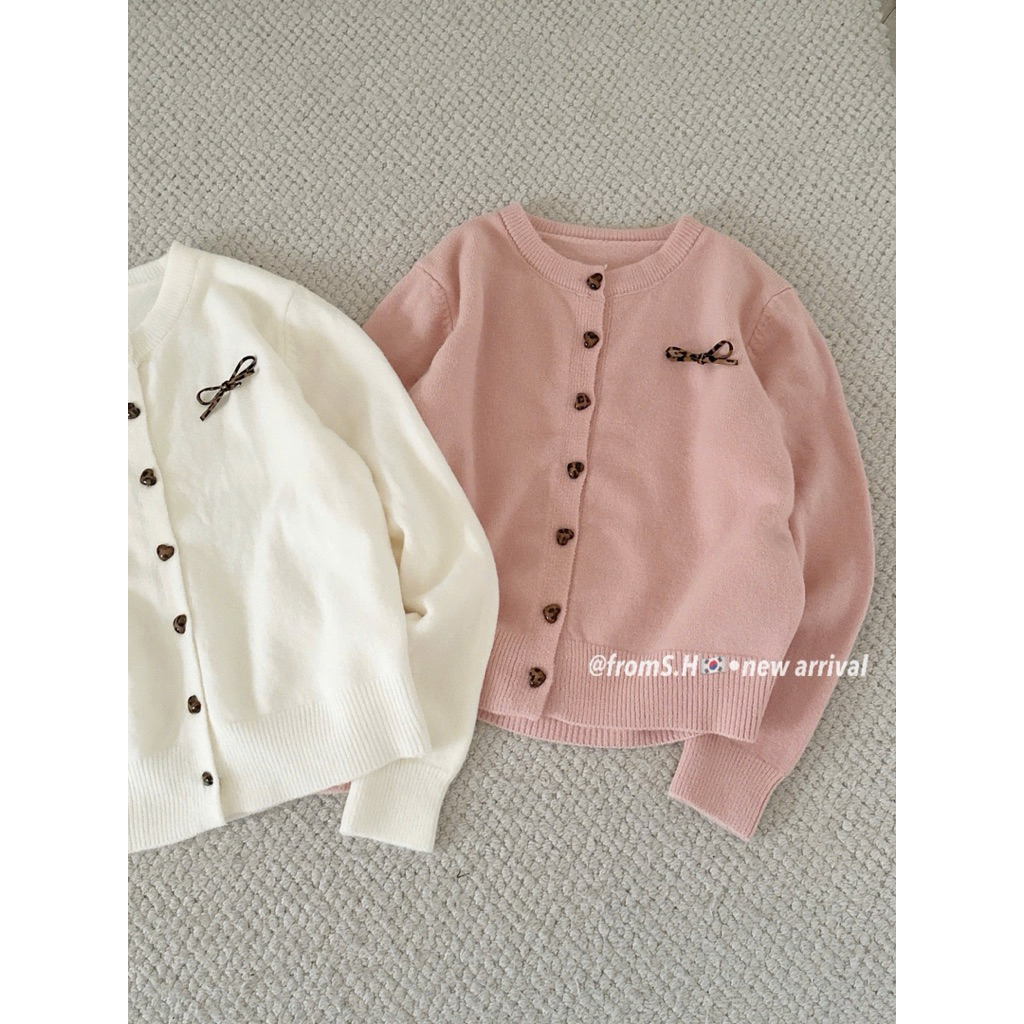 0601SH9175 Áo len cdg tag nơ 𝐇𝐀.𝐇𝐈 𝘄𝗲𝗮𝗿 Áo len cdg hồng  trắng phong cách thời thượngg