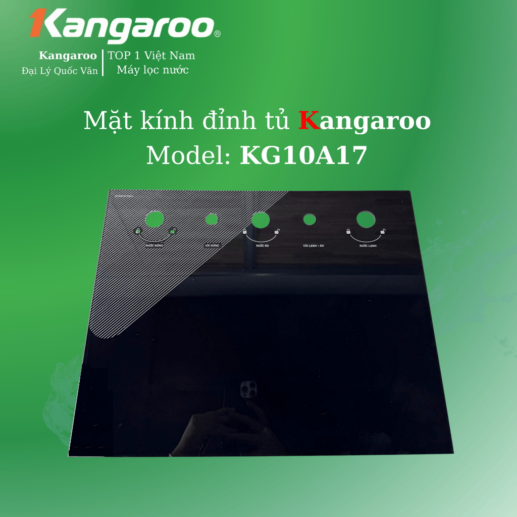 [Hoả Tốc HCM] Mặt kính đỉnh tủ máy lọc nước Kangaroo KG10A17 ( Chỉ có kính - k bao gồm đỉnh nhựa ) 1