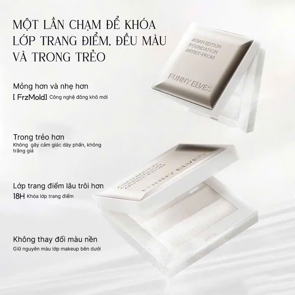 Phấn Phủ Nén Trong Suốt Funny Elves 7g