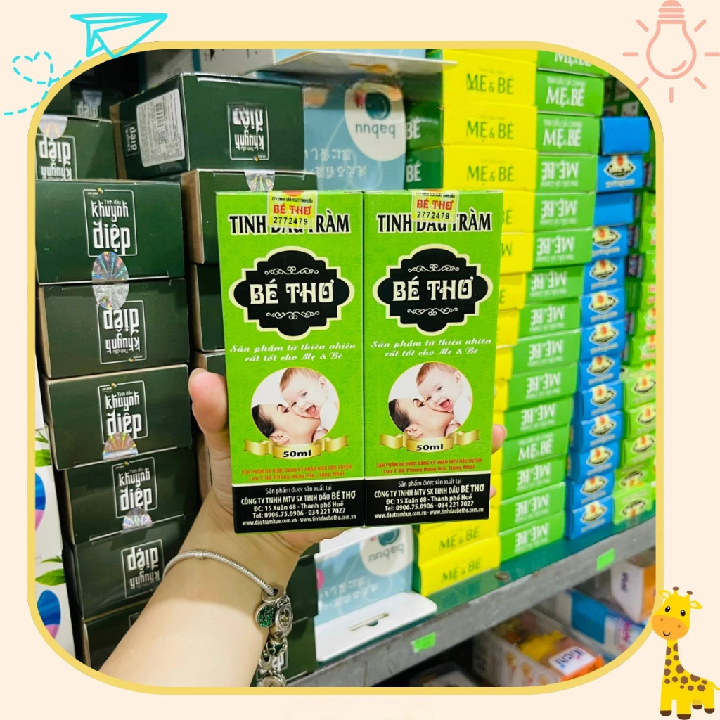 Tinh Dầu Tràm Bé Thơ Chăm Sóc Sức Khỏe Cho Cả Gia Đình (dung tích 50ml)