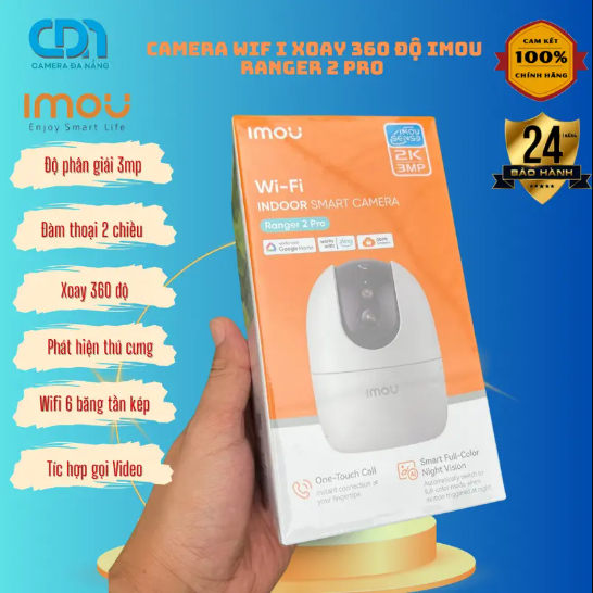 Imou Camera Wifi Trong Nhà Ranger 2 Pro 3mp I Ipc-S2ep-3r1s I Wi-Fi 6 Băng Tần Kép ( Camera Imou A32