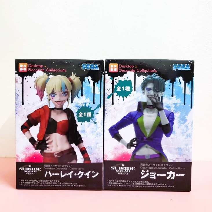 [ Chính Hãng SEGA ] Mô Hình Joker + Harley Quinn - Suicide Squad Isekai Desktop x Decorate Collectio