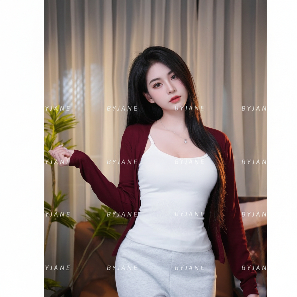 (XẢ KHO) Áo khoác Cardigan dáng vừa midway thanh lịch BYJANE - 922 | BigBuy360 - bigbuy360.vn
