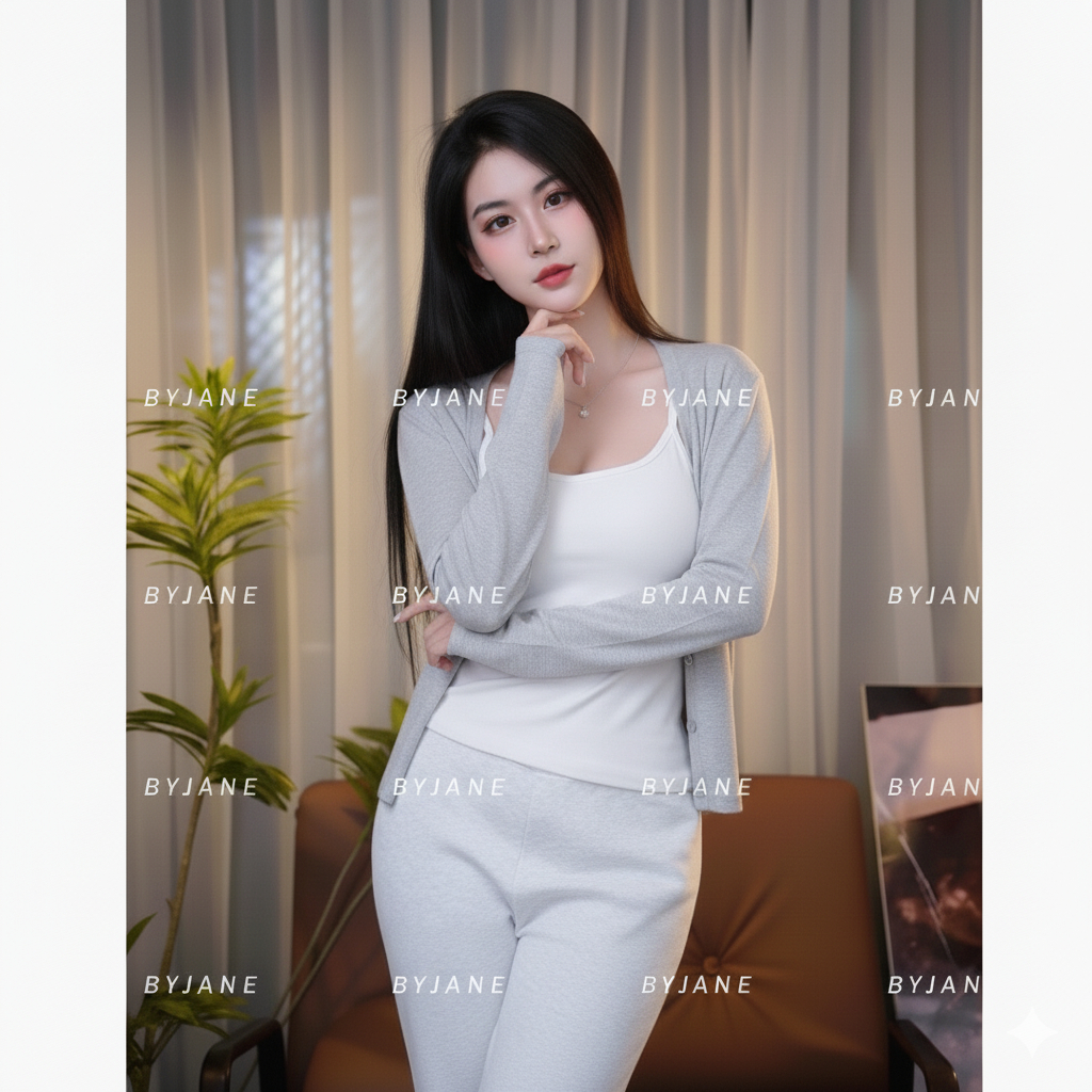 (XẢ KHO) Áo khoác Cardigan dáng vừa midway thanh lịch BYJANE - 922 | BigBuy360 - bigbuy360.vn