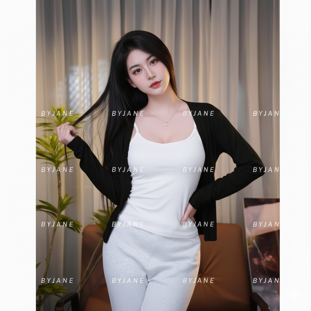 (XẢ KHO) Áo khoác Cardigan dáng vừa midway thanh lịch BYJANE - 922 | BigBuy360 - bigbuy360.vn