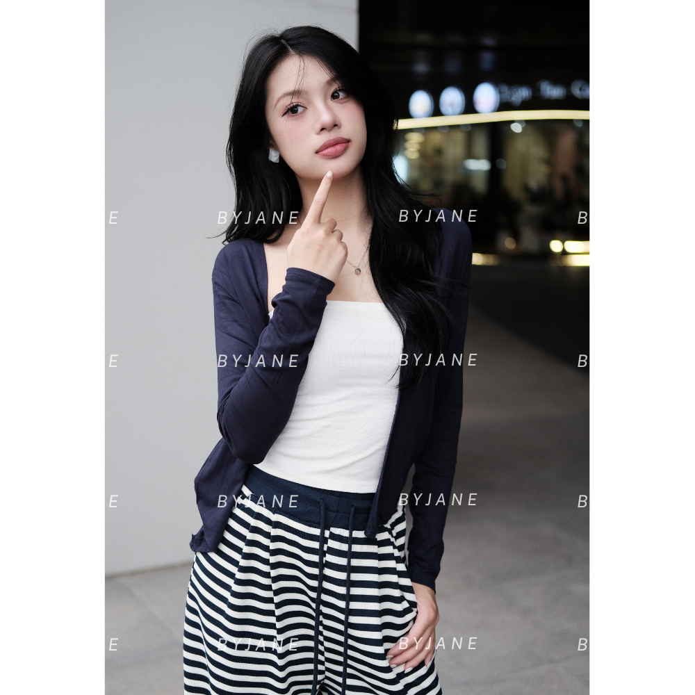 (XẢ KHO) Áo Khoác cardigan dáng dài trơn nhiều màu, áo khoác ngoài tay dài co dãn 4 chiều kiểu dáng bánh bèo BYJANE-901 | BigBuy360 - bigbuy360.vn