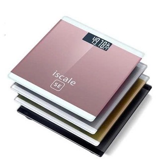 Cân Điện Tử ISCALE Theo Dõi Cân Nặng Nhiệt Độ Phòng Chính Xác 100% -Cân Sức Khoẻ Gia Đình Xịn 180KG tặng kèm 2 Pin AA