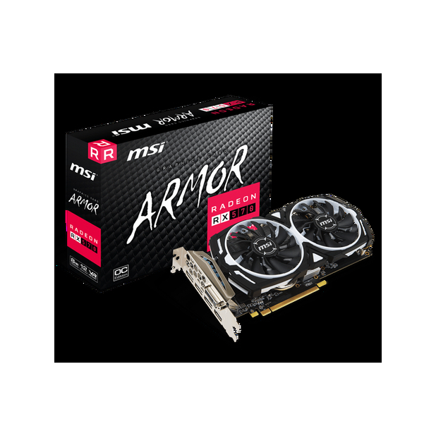 Card Màn Hình VGA RX 570 8GB MSI Armor OC GDDR5 HÀNG ĐẸP ZIN