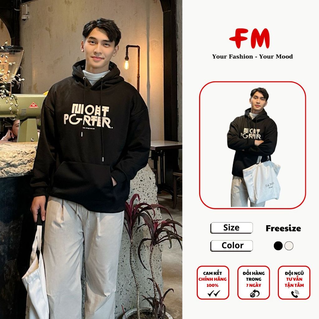 Áo Nỉ Hoodie Nam FMSTYLE - In NIO Phá Cách, Chất Dày Dặn Mang Ấm 25120022