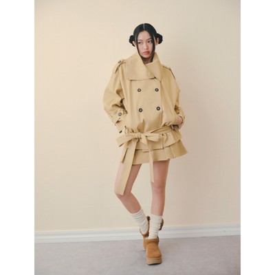 Áo khoác OLV trench thời trang thanh lịch Beige Kate Belted Coat phù hợp đi chơi đi cà phê