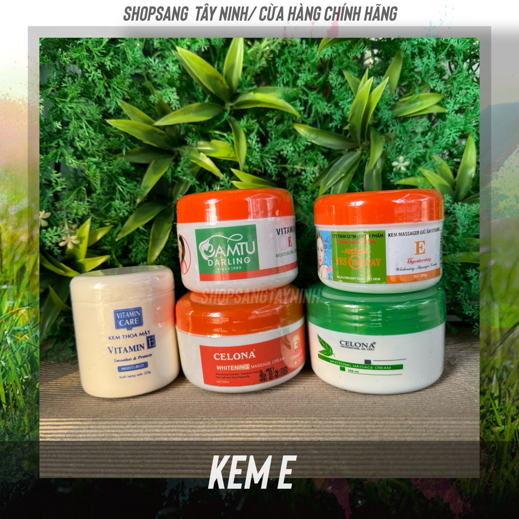 Kem Masage Giữ Ẩm Dưỡng Da Vitamin E massage cam tu celona xanh celona cam