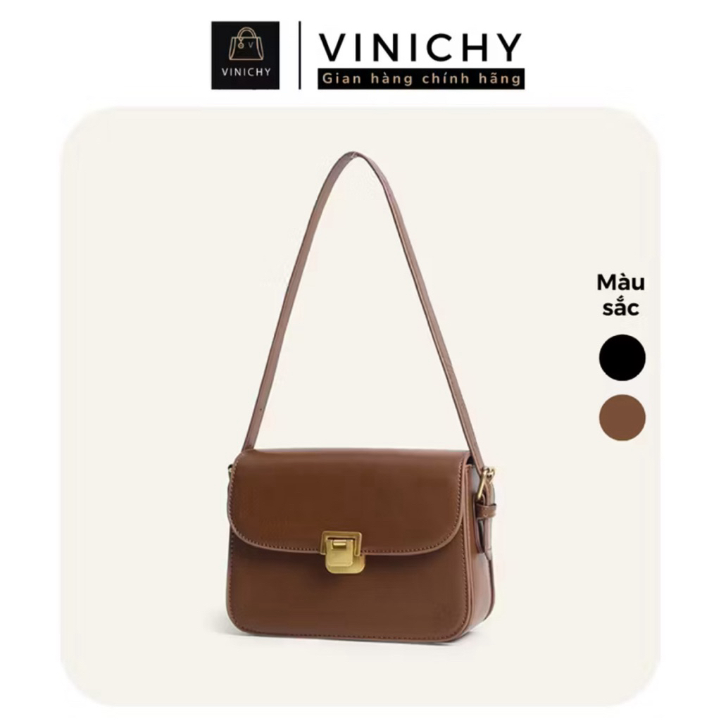 Pass túi vinichy chính hãng basic màu nâu nhe