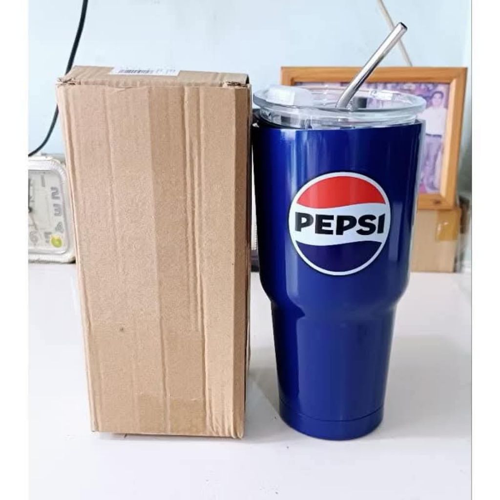 Ly giữ nhiệt kèm ống hút 600ml(Pepsi)