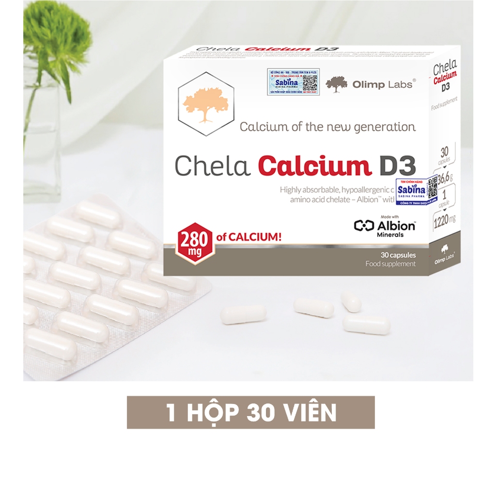 Canxi Chela Calcium D3-Thực phẩm bảo vệ sức khỏe hỗ trợ bổ sung canxi và D3 cho bà bầu, sau sinh 36.