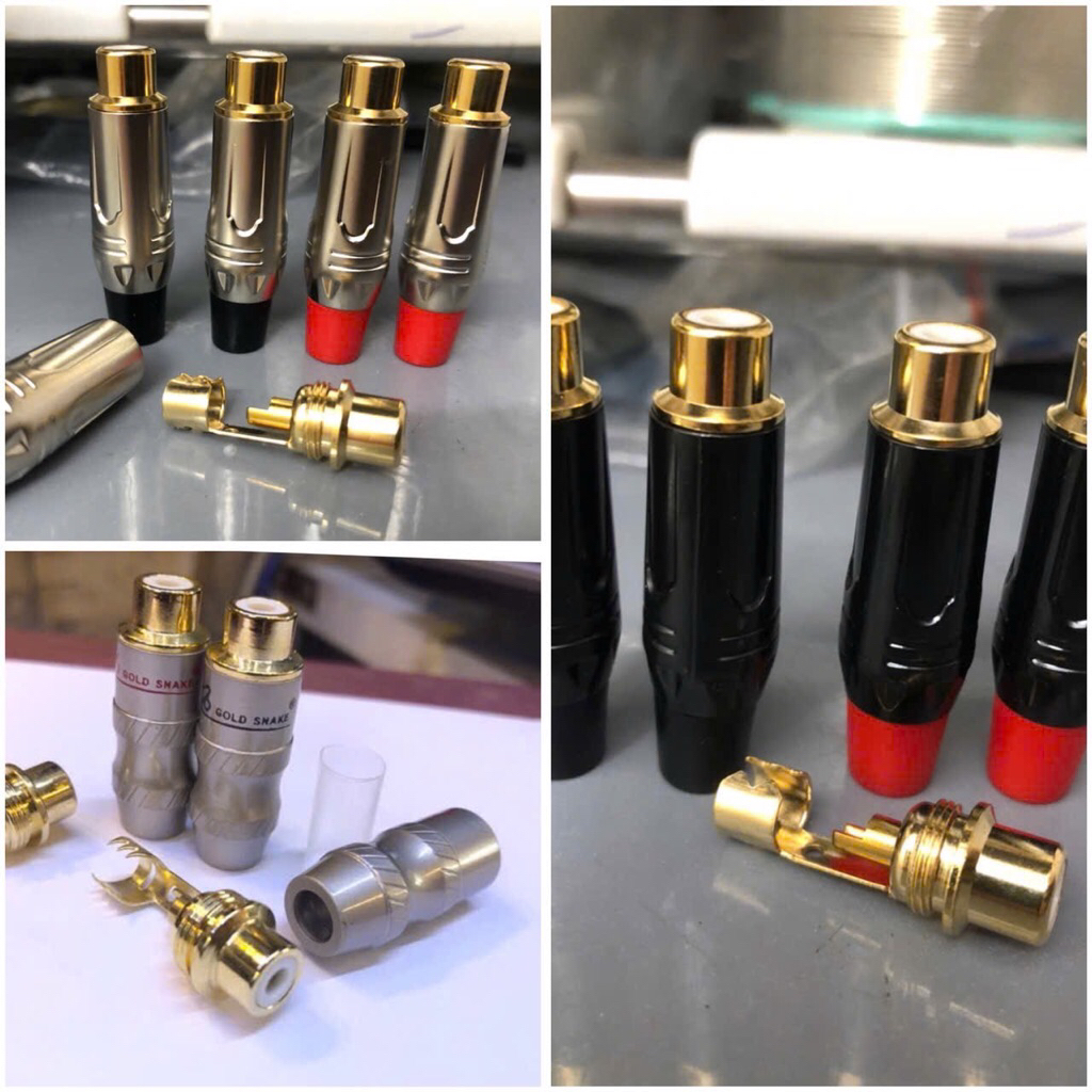 jack rắc av hoa sen ,RCA âm (jack cái) lõi đồng(1 cặp)