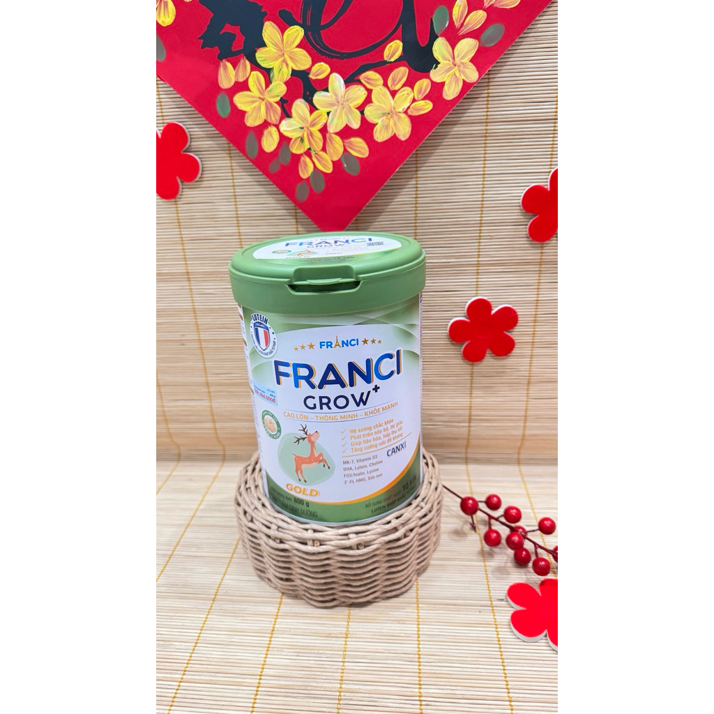 Franci Grow com bo 3 lon tặng ấm nước