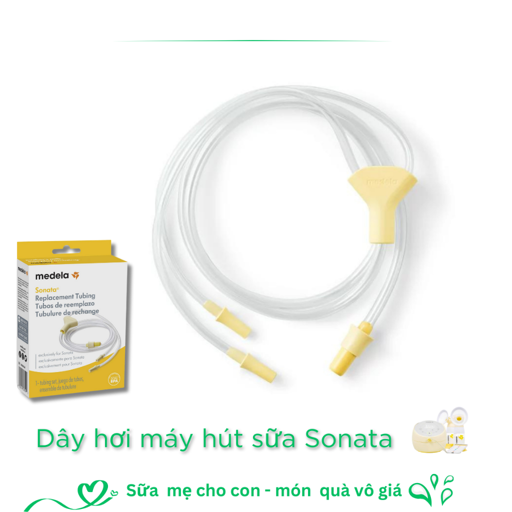 Dây máy hút sữa Medela Sonata phụ kiện máy hút sữa medela chính hãng new nguyên hộp Babyhope