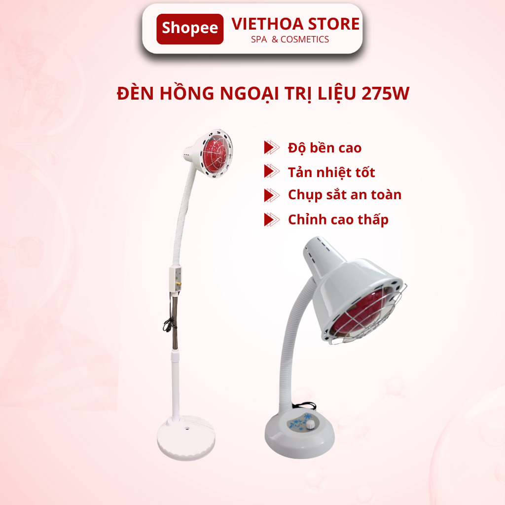 Đèn Hồng Ngoại Bóng 275W | Đèn Hồng Ngoại Trị Liệu Sưởi Ấm, Hỗ Trợ Đau Nhức Xương Khớp