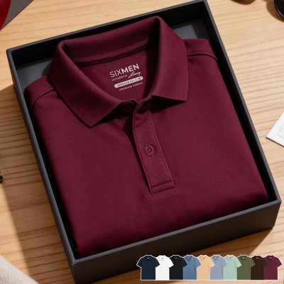 Áo Polo nam trơn Basic cổ bẻ [Tặng Kèm Hộp Quà] SIXMEN BASIC vải cá sấu thoải mái thoáng mát
