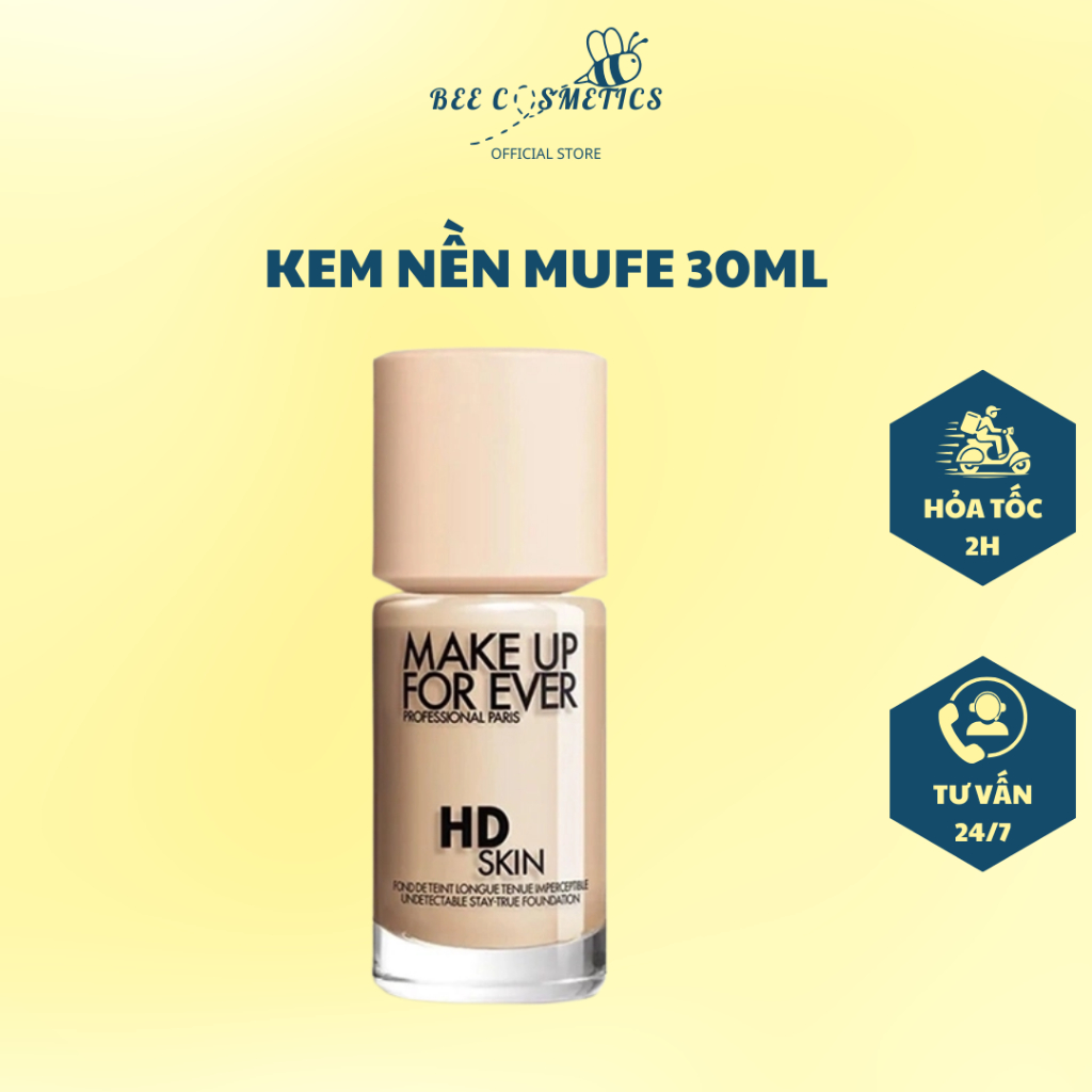 Kem nền MUFE Skin HD Foundation Kem nền Make Up For Ever R210 1R02, Y218 1N06 - Bee.Cosmetics