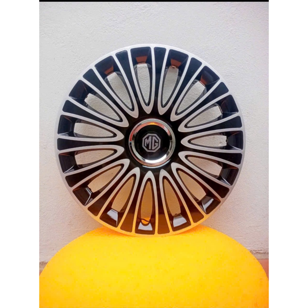 CHỤP ốp lazang xe ô tô MG5 MT R15 inch kèm logo mg - ốp chụp mâm bánh xe bản thiếu vành sắt kích cỡ 