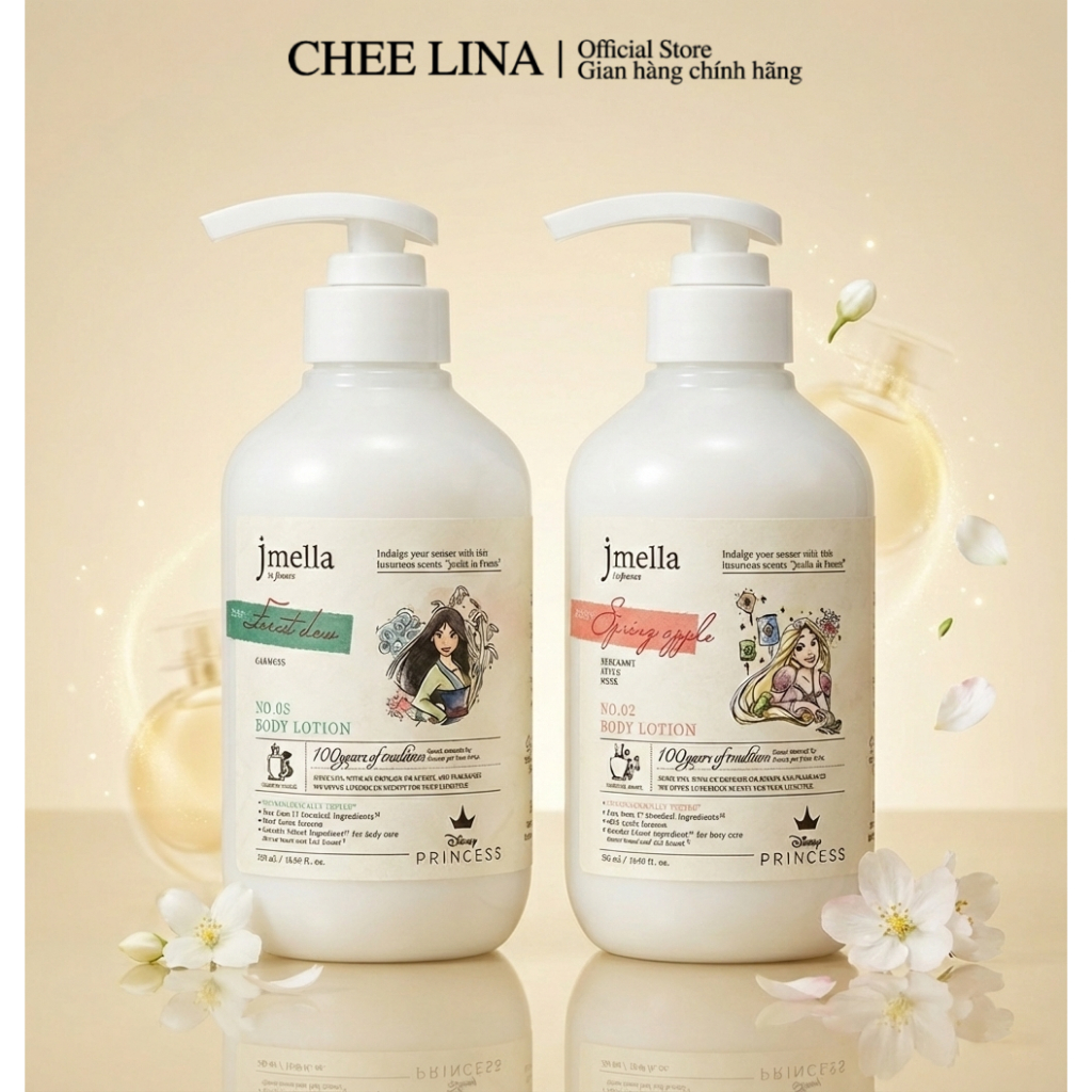 Sữa Dưỡng Thể Jmella In France Hương Nước Hoa Pháp Disney Princess 500ml | Chee Lina Official Store