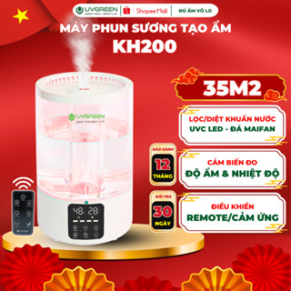 [UVG] Máy Phun Sương Tạo Ẩm Không Khí UVGREEN KH200, 5L, Phun Sương Mịn, UVC Diệt Khuẩn, Xông Tinh Dầu