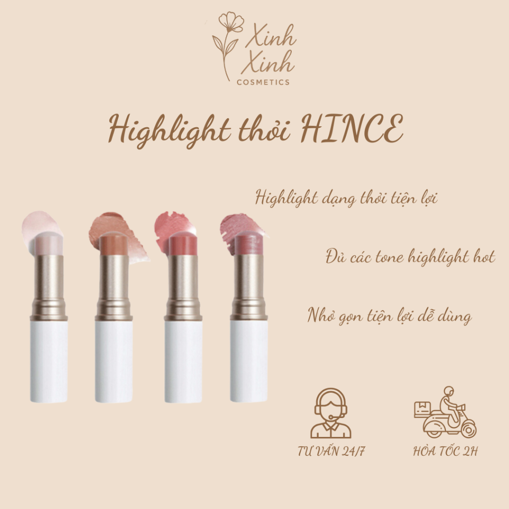 Nhũ Bắt Sáng Dạng Thỏi Hince True Dimension Radiance Balm 10g Highlight Hince - Xinh.Cosmetics