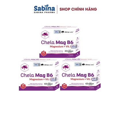 3H Chela Mage B6 19,4g - Magie Bisglycinate Chelate Albion.Thực phẩm bảo vệ sức khỏe hỗ trợ giảm mệt mỏi, hỗ trợ thần ki