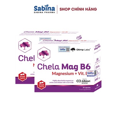 2H Chela Mage B6 19,4g -Magie Bisglycinate Chelate Albion (Olimp Labs).Thực phẩm bảo vệ sức khỏe bổ sung Magie