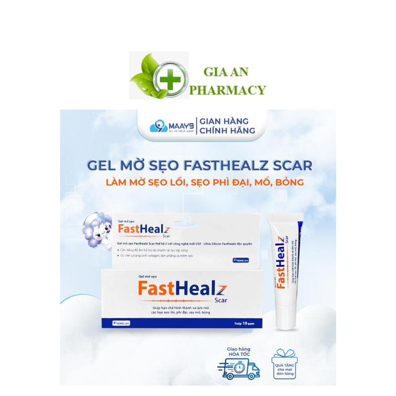Gel mờ sẹo FastHealz Scar (Tuýp 10g)