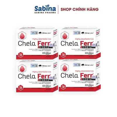 4h Chela Ferr™ Forte dạng sắt chelate Albion ® 11.4g(Olimp Labs).Thực phẩm bảo vệ sức khỏe hỗ trợ bổ sung sắt cho mẹ bầu