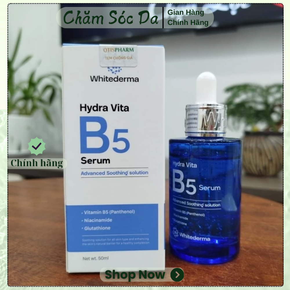 [Công Ty] Tinh chất phục hồi dưỡng ẩm da Whitederma Hydra Vita B5 Serum 50ml