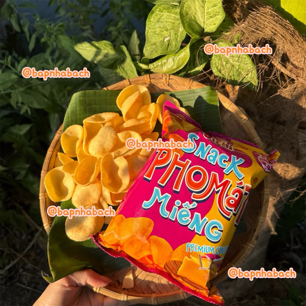 10 GÓI Bánh Snack Phô Mai Miếng Gói Lớn- bim bim Oishi Siêu Ngon