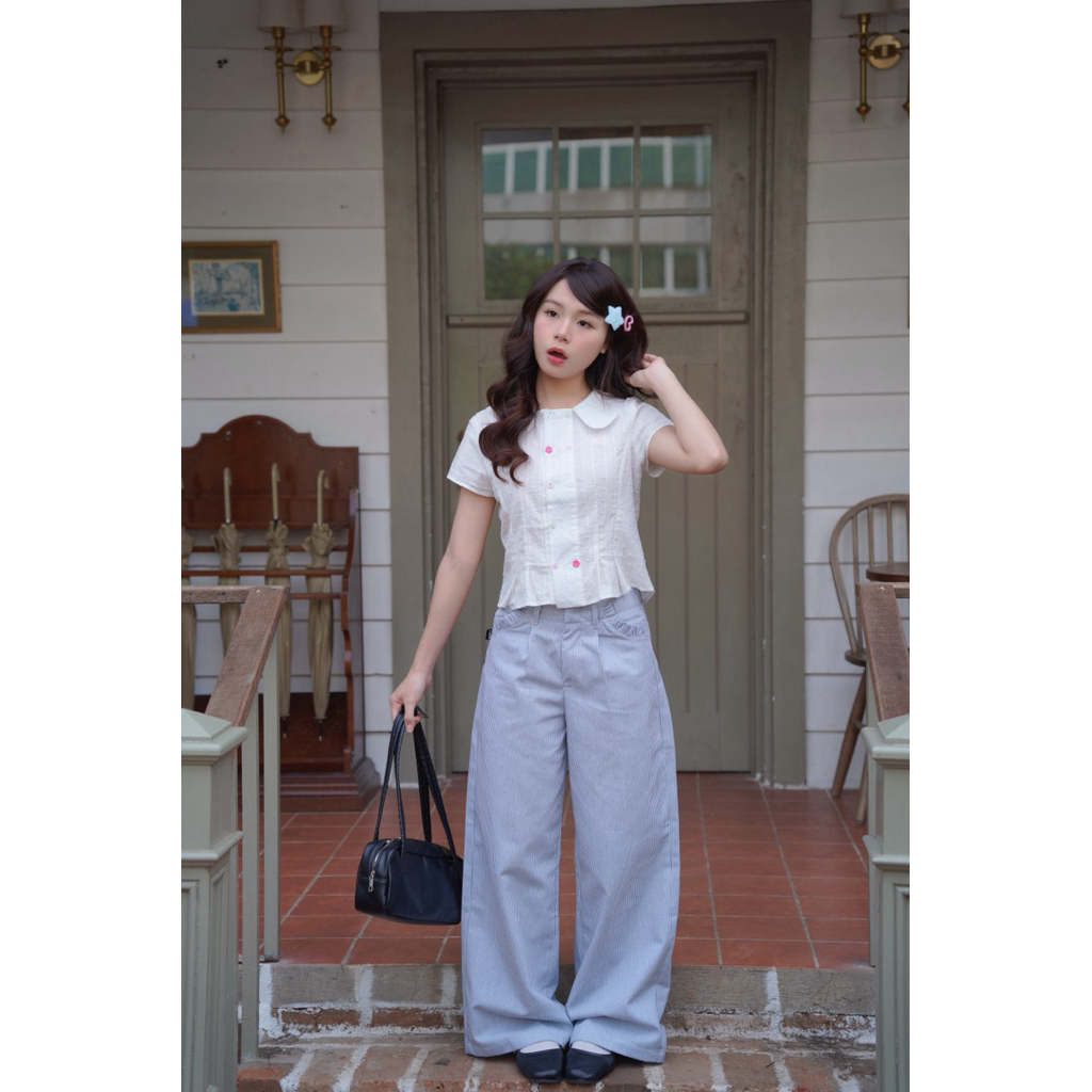 Quần kaki sọc túi nơ Nuky Pants ୨୧ 𝐁𝐲 𝐄𝐢𝐠𝐡𝐭𝐞𝐞𝐧 𝐀𝐠𝐚𝐢𝐧 (khách lưu ý đọc bảng size)