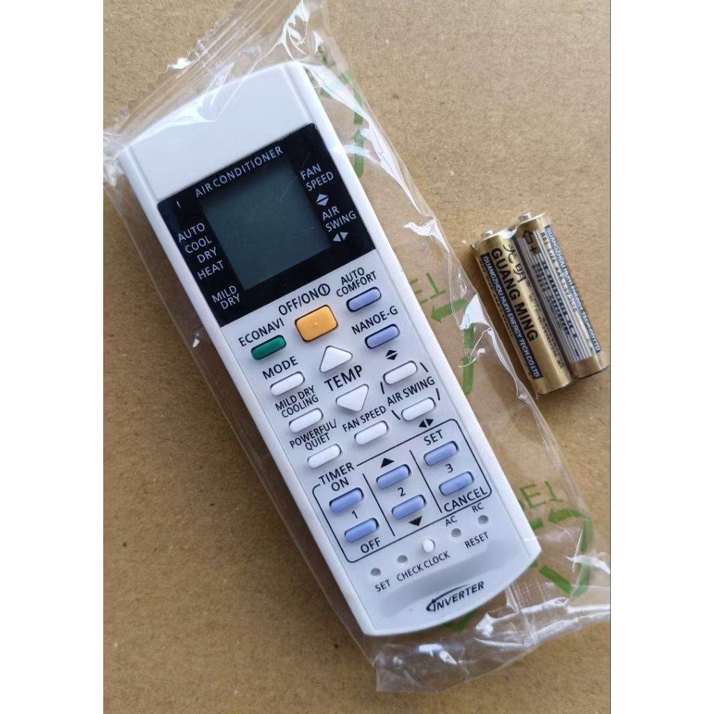 Remote Máy Lạnh Panasonic Inverter Vàng Bản Mới
