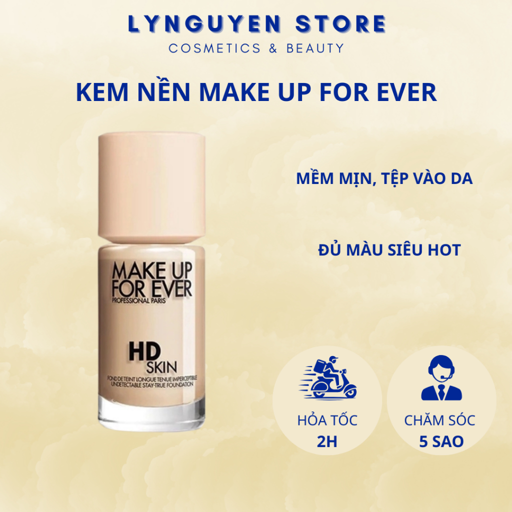 Kem nền MUFE Skin HD Foundation Kem nền Make Up For Ever R210 1R02, Y218 1N06 - LyNguyen.Store