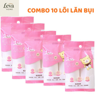 Combo 10 Lõi Lăn Bụi – Lăn Quần Áo, Tóc, Thảm, Lông Thú Cưng,  Siêu Dính, 10cm